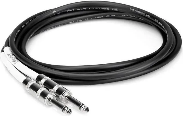 Alt view image 4 of 5 - Hosa Model GTR-210 10 ft. Guitar Cable, Hosa Straight to Right-angle, 10 ft