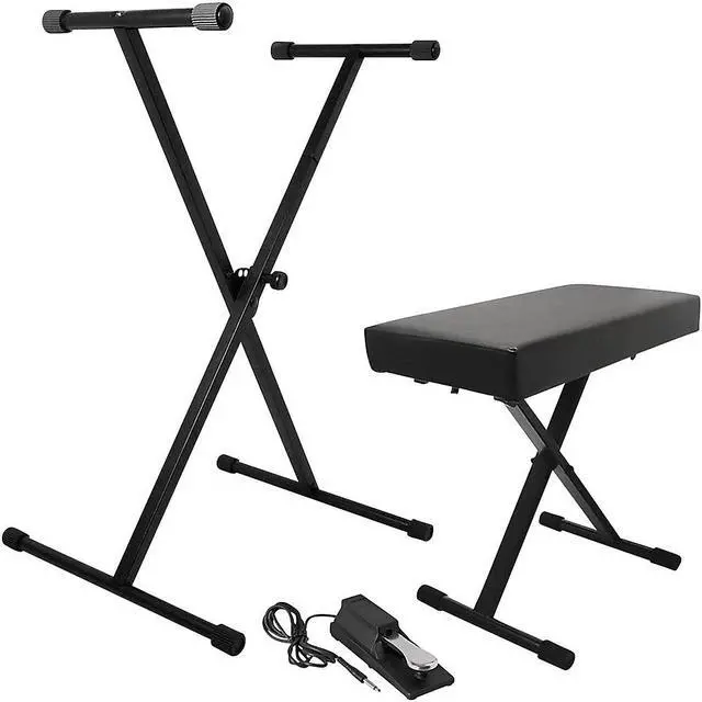 Alt view image 2 of 6 - Keyboard Stand/Bench Pak with KSP100 Sustain Pedal