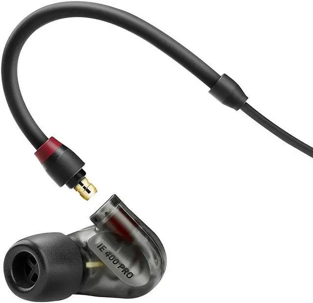 Alt view image 10 of 10 - Sennheiser IE 400 PRO In-Ear Headphones for Wireless Monitoring Systems (Smoky Black)