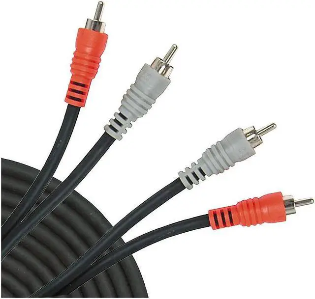 Alt view image 9 of 15 - Hosa CRA-202 Standard Nickel-Plated Dual RCA Male to RCA Male Connectors