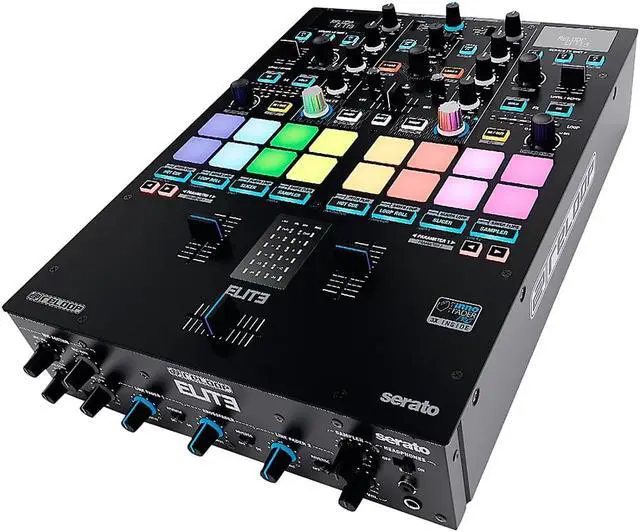 Alt view image 11 of 11 - Reloop ELITE 2-Channel DVS Battle Mixer for Serato DJ Pro