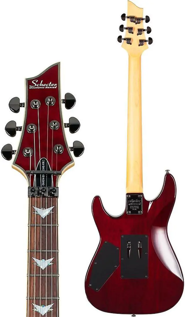 Alt view image 4 of 5 - Schecter Guitar Research Omen Extreme-6 FR Electric Guitar Black Cherry