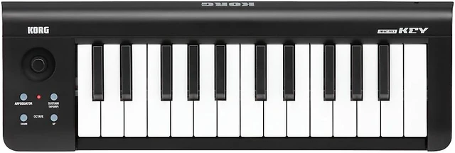 Alt view image 2 of 2 - KORG microKEY25 USB MIDI Keyboard Black