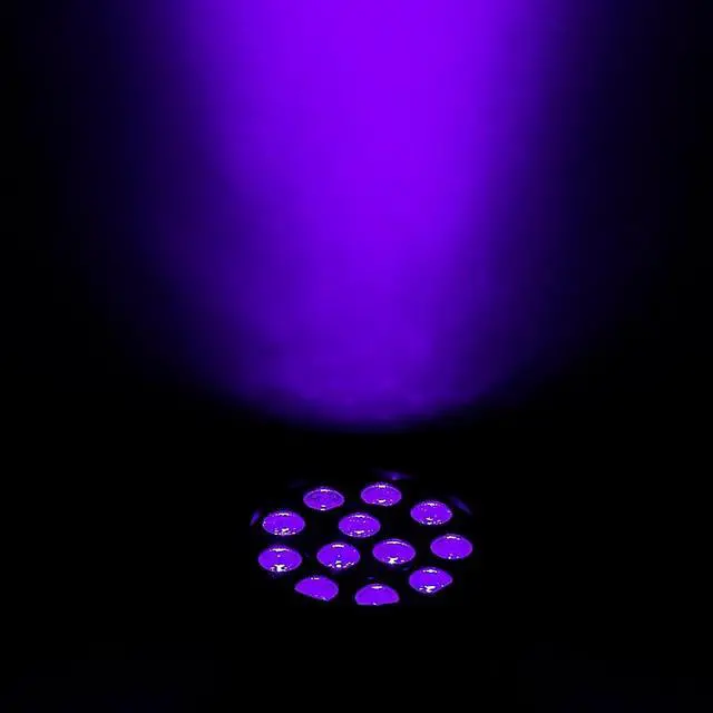 Alt view image 13 of 13 - Eliminator Lighting Mini PAR UV LED Black Light Black