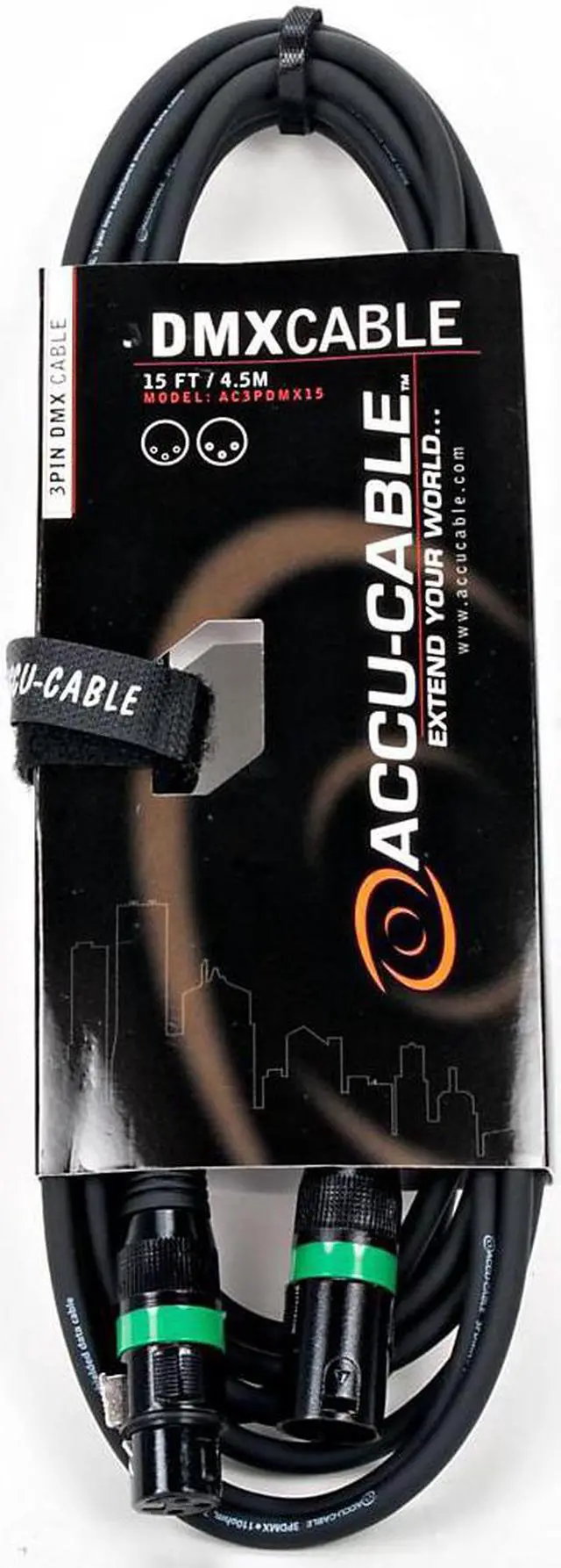 Main image of American DJ 3-Pin DMX Lighting Cable 15 ft.