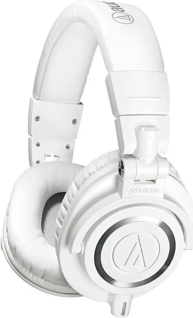Alt view image 13 of 20 - Audio Technica ATH-M50x Closed-Back Monitoring Headphones (White)
