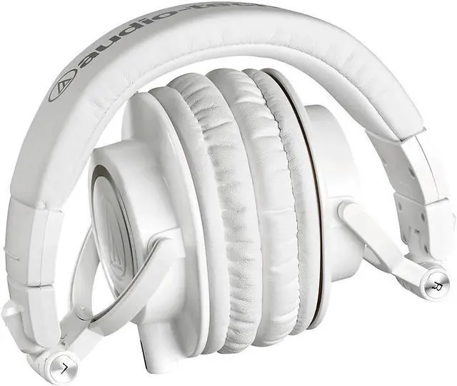 Alt view image 15 of 20 - Audio Technica ATH-M50x Closed-Back Monitoring Headphones (White)