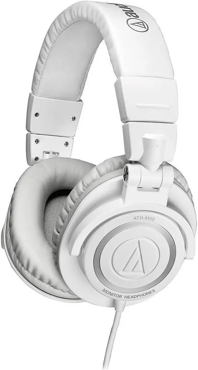 Alt view image 14 of 20 - Audio Technica ATH-M50x Closed-Back Monitoring Headphones (White)