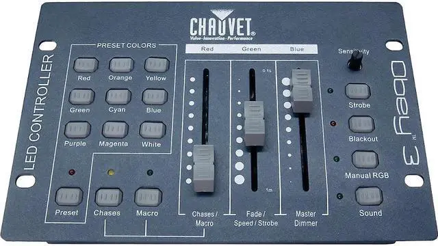 Alt view image 8 of 14 - Chauvet DJ Obey3 DMX-512 Light Controller