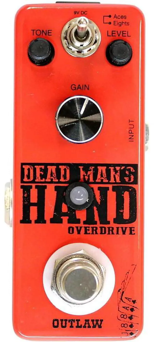 Alt view image 13 of 20 - Outlaw Effects Dead Man's Hand Guitar Overdrive Pedal