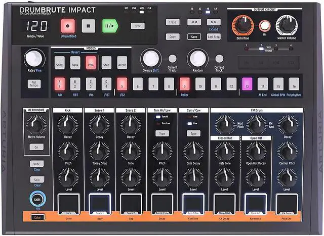 Alt view image 7 of 16 - Arturia DrumBrute Impact Analog Drum Machine