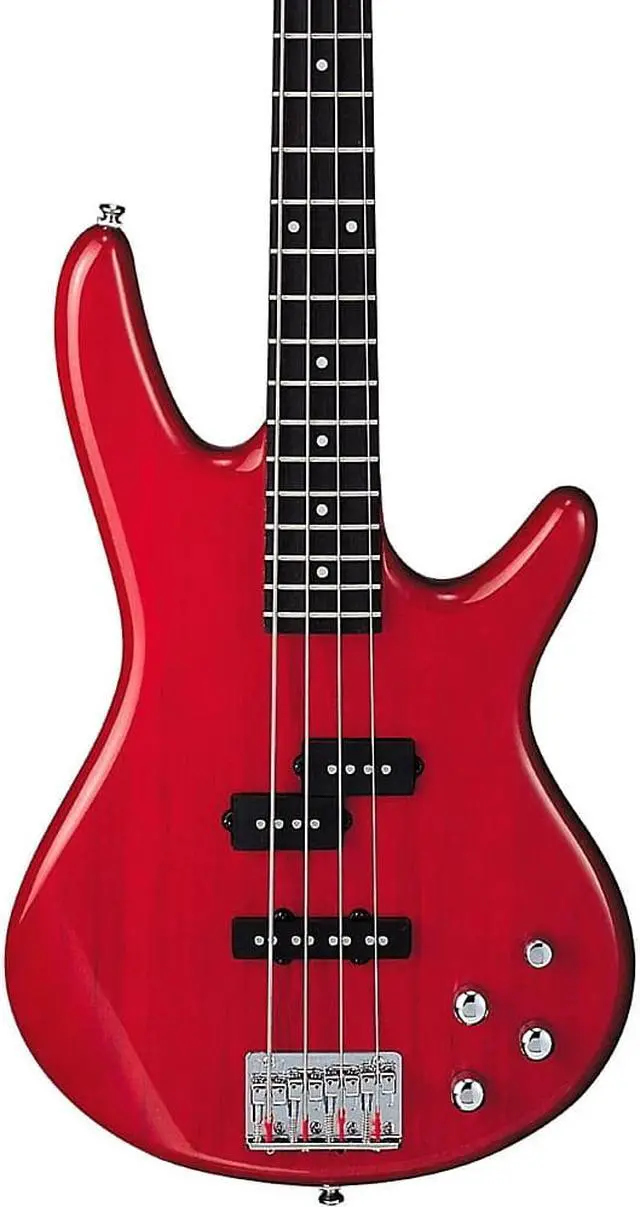 Main image of Ibanez GSR200 4-String Electric Bass Transparent Red