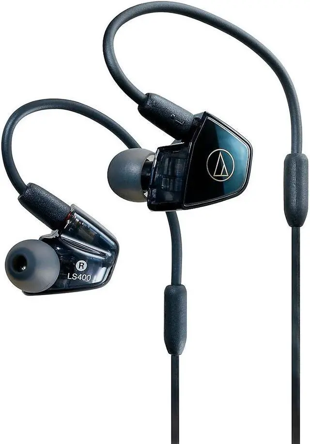 Alt view image 13 of 16 - Audio-Technica ATH-LS400iS In-Ear Headphones with In-Line Mic and Control