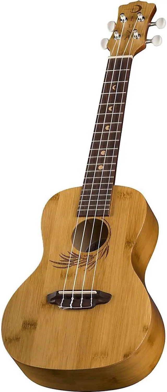 Alt view image 7 of 11 - Luna Uke Bamboo Concert Ukulele with Gigbag, 19 Frets, 'C' Shape Neck, Walnut Fretboard, Satin Natural