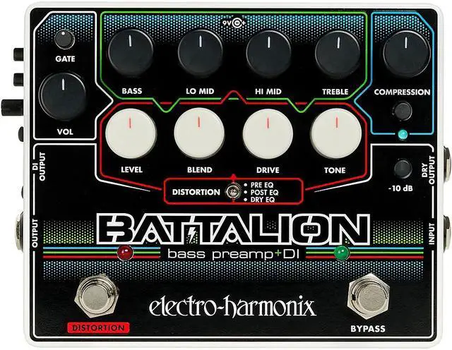 Main image of Electro-Harmonix Battalion Bass Preamp & DI Pedal