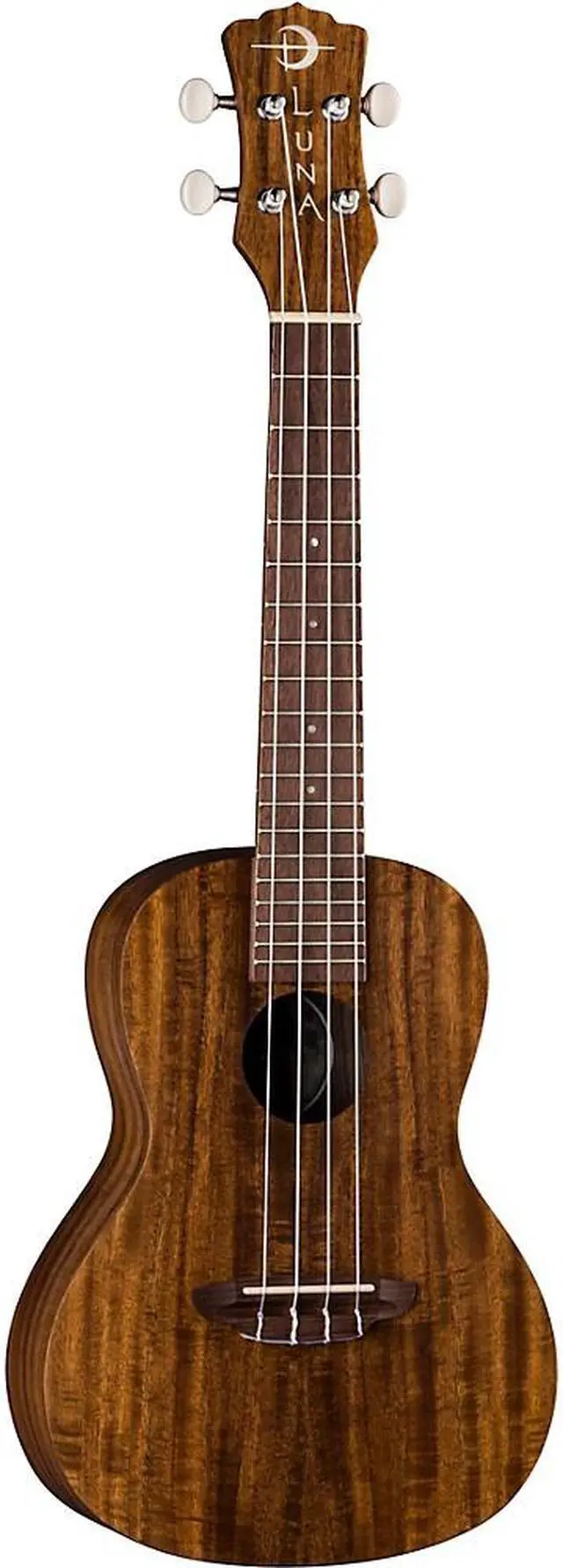 Alt view image 9 of 13 - Luna Uke Flamed Acacia Concert Ukulele with Gigbag, 20 Frets, Satin Natural