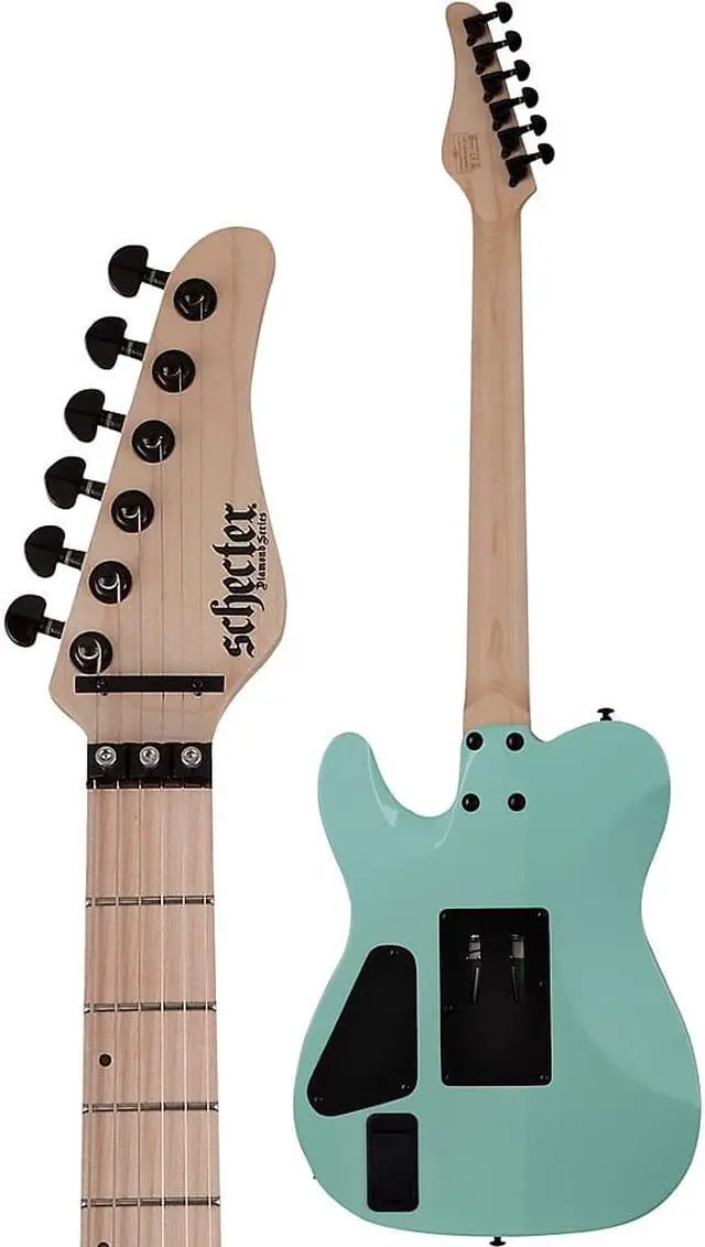 Alt view image 7 of 11 - Schecter Guitar Research SVSS PT-FR Maple Fingerboard Electric Guitar Sea Foam Green