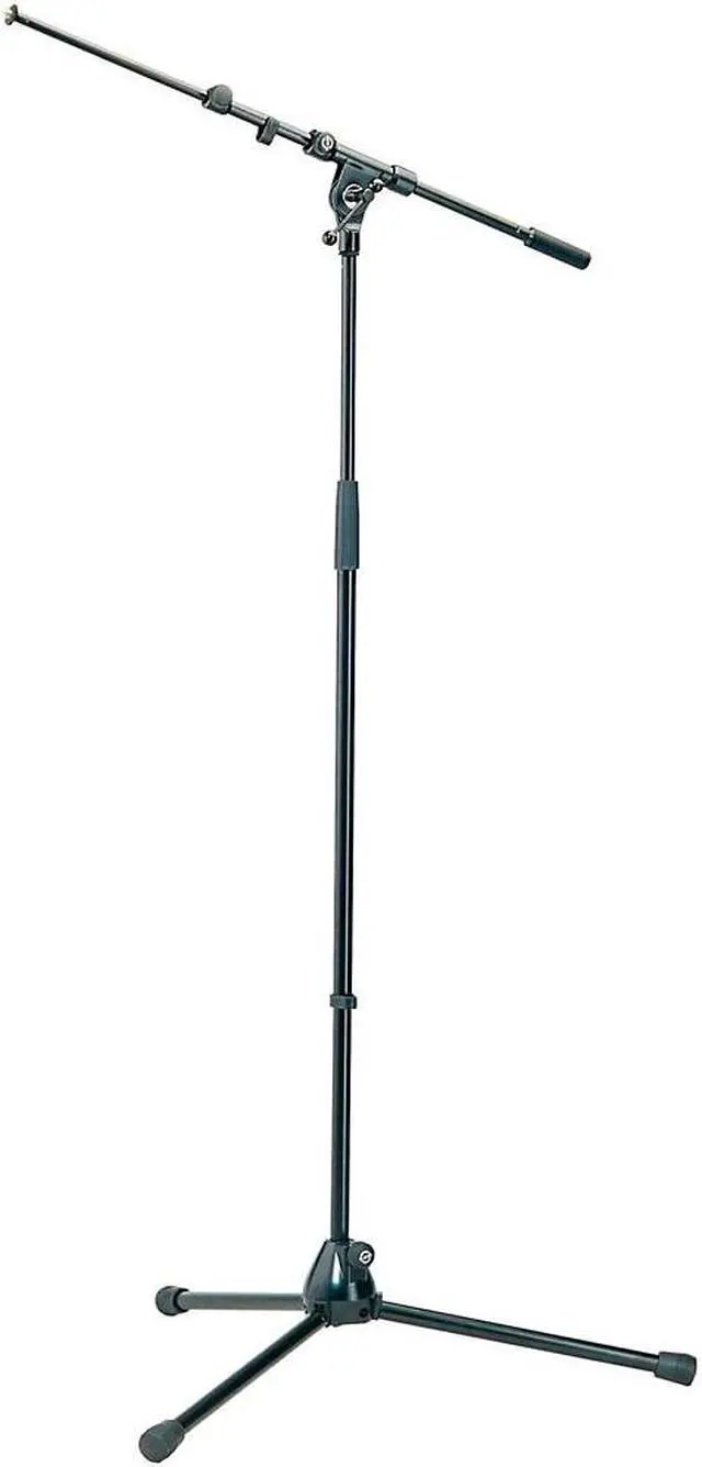 Alt view image 2 of 3 - K&M Professional Top-Line Tripod Microphone Stand With Telescoping Boom Arm - Black Black