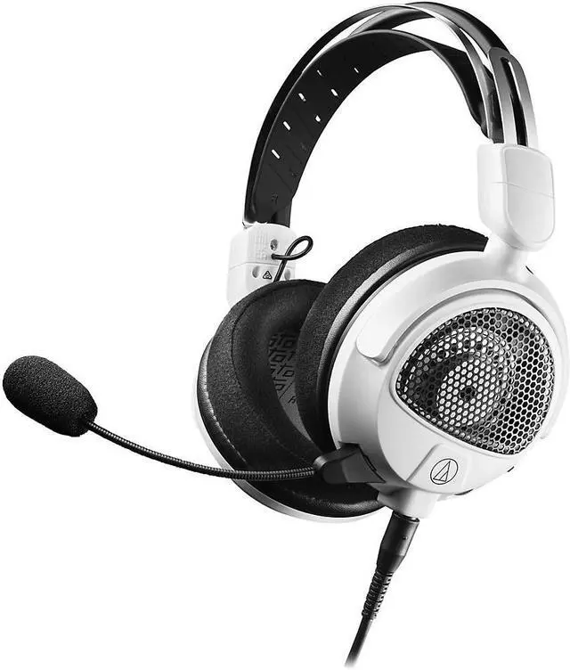 Alt view image 9 of 18 - Audio Technica High-Fidelity Open Back Gaming Headset - White