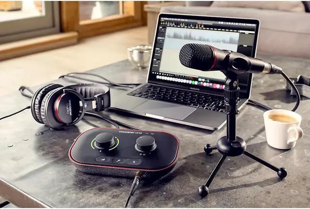 Alt view image 15 of 20 - Focusrite Vocaster One Studio 1-Person Podcasting Kit