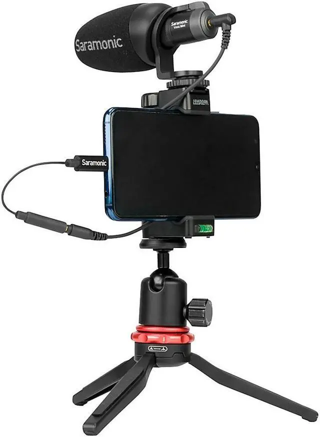 Alt view image 13 of 14 - Saramonic 3" Short USB Type-C Male to Female 3.5mm TRS Adapter Cable SR-C2003