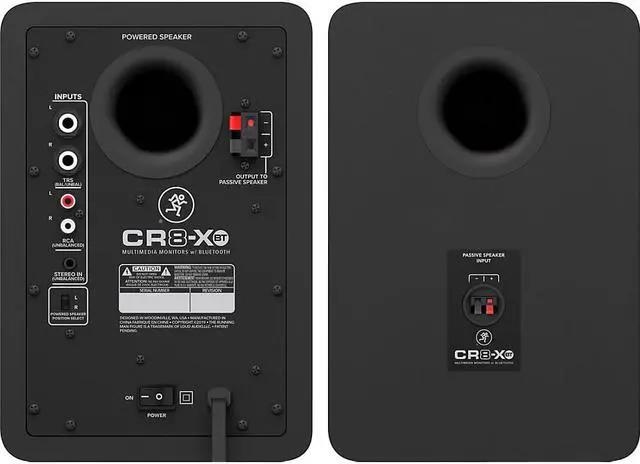 Alt view image 9 of 19 - Mackie CR8-XBT 8" MM Bluetooth Studio Monitors (Pair)