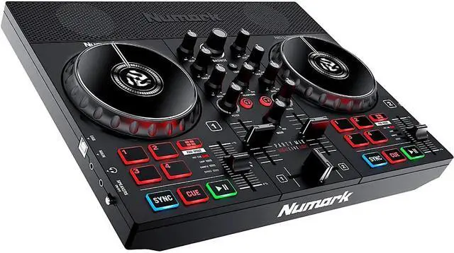 Alt view image 16 of 19 - Numark Party Mix Live DJ Controller with Light Show and Built-in Speakers