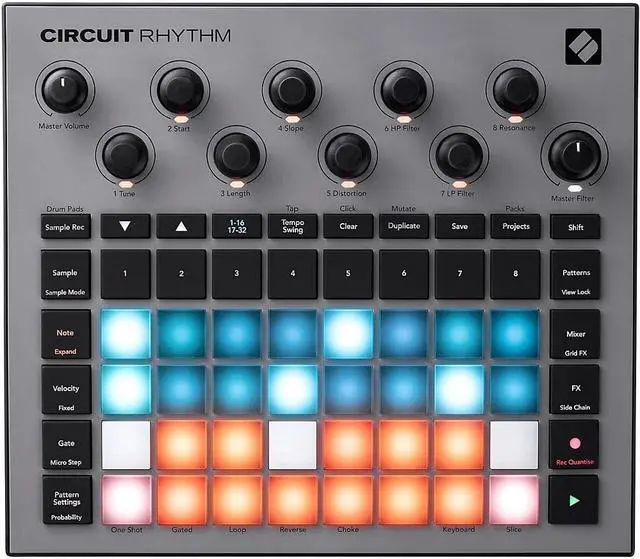 Alt view image 13 of 20 - Novation Circuit Rhythm Groovebox with Standalone Sampler and Groove Production Workstation