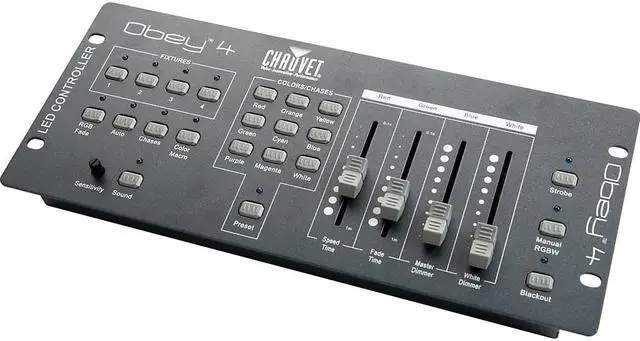 Main image of Chauvet Obey 4 Compact DMX 512 Controller DMX Lighting Controller