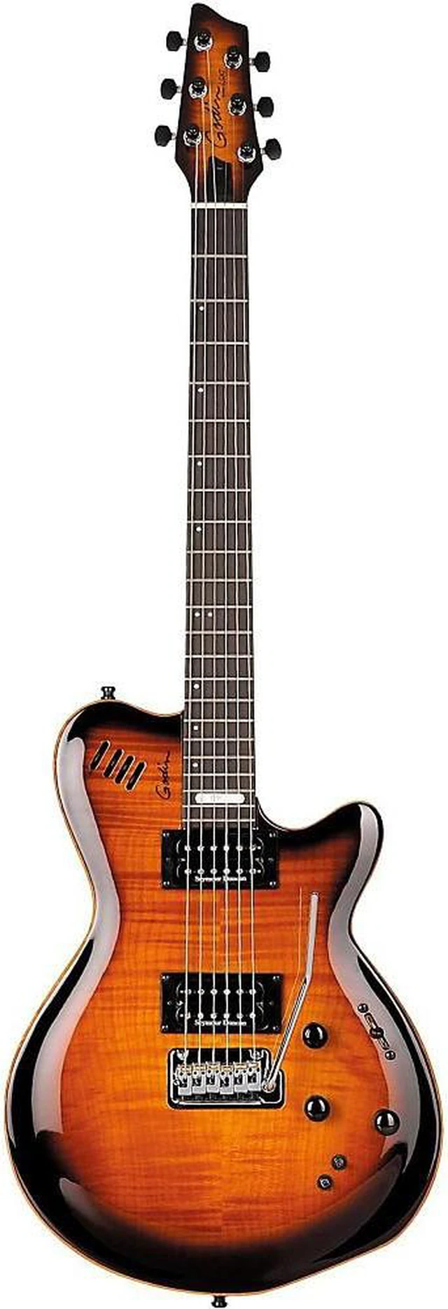 Alt view image 9 of 10 - Godin (024124) LGXT Cognac Burst Flame Electric Guitar with Gig Bag