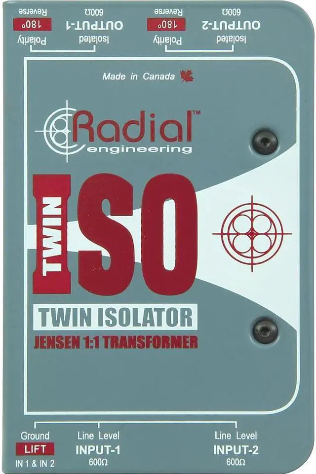 Alt view image 2 of 5 - Radial TWIN ISO Passive Line-Level Isolator (Standard)