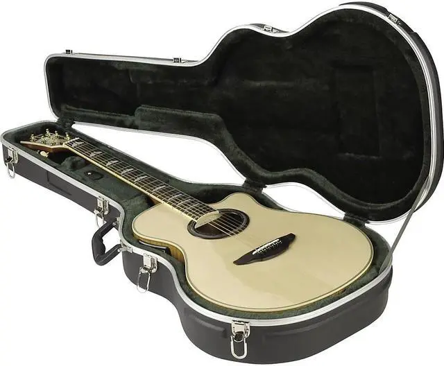 Alt view image 4 of 8 - SKB Thin-line Acoustic-Electric/Classic Shaped Hardshell, Standard Latches, Handle