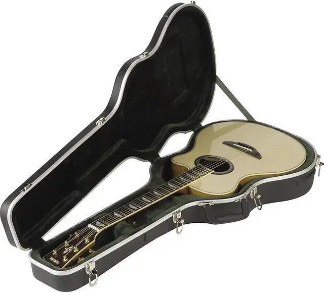Alt view image 5 of 8 - SKB Thin-line Acoustic-Electric/Classic Shaped Hardshell, Standard Latches, Handle