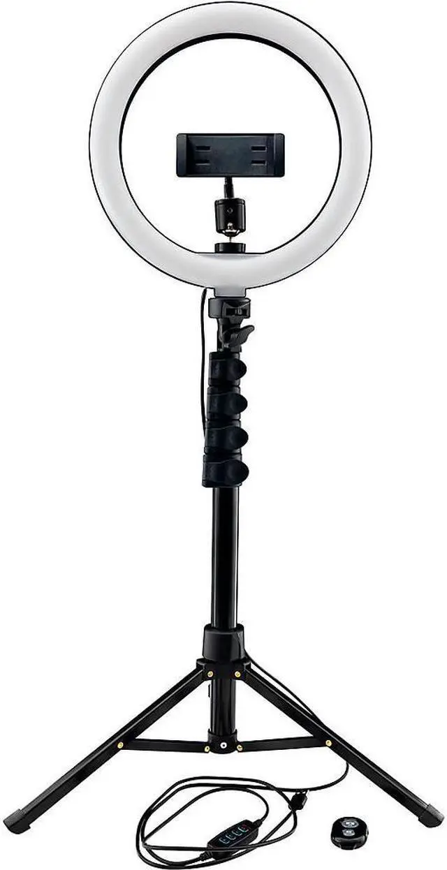 Alt view image 2 of 15 - Mackie mRING-10 - 10" 3-Color Ring Light Kit with Stand and Remote