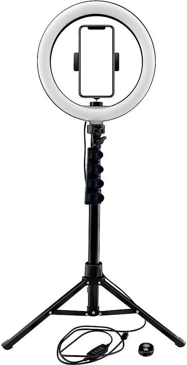 Alt view image 3 of 15 - Mackie mRING-10 - 10" 3-Color Ring Light Kit with Stand and Remote