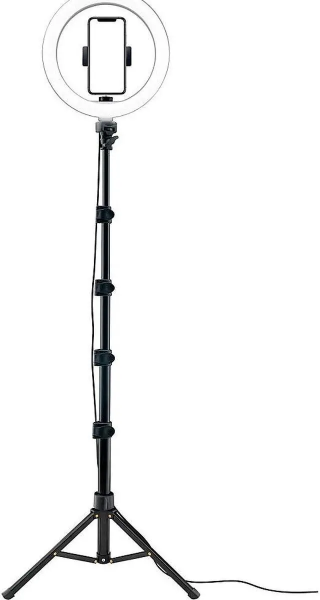 Alt view image 4 of 15 - Mackie mRING-10 - 10" 3-Color Ring Light Kit with Stand and Remote