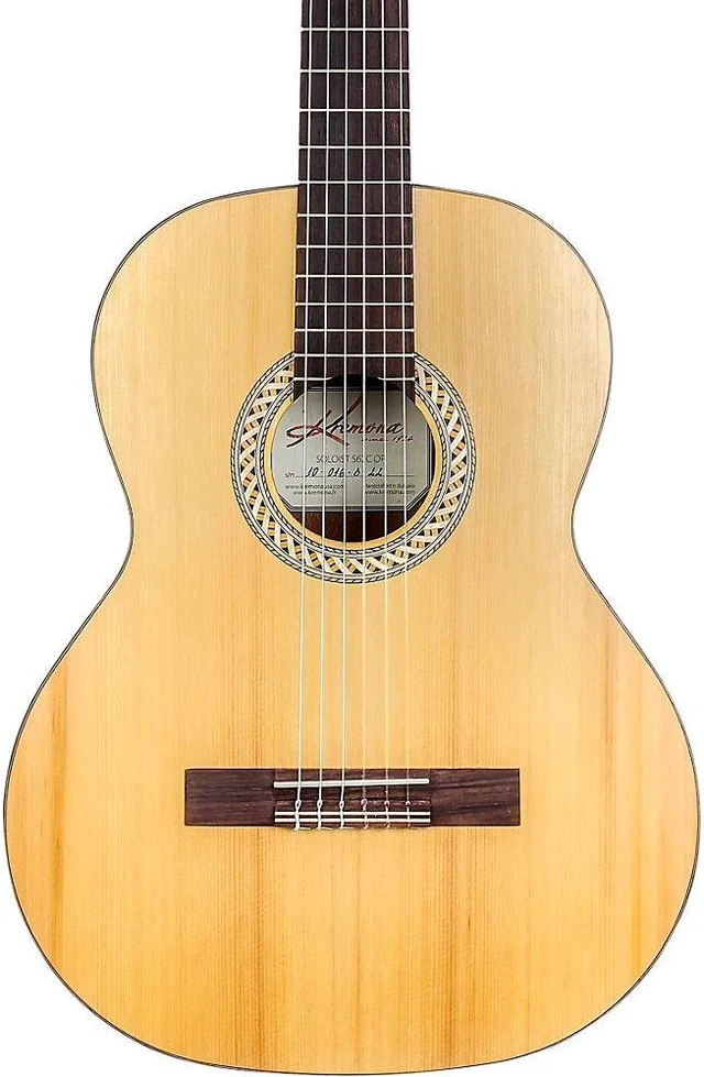 Alt view image 8 of 14 - Kremona Soloist S62C Classical Acoustic Guitar Open Pore Finish w/ Gig Bag