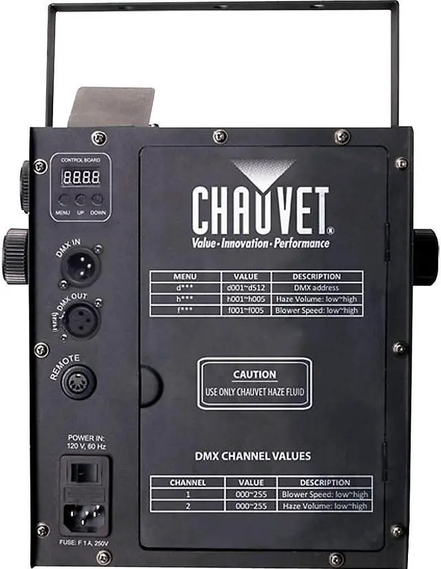 Alt view image 8 of 10 - CHAUVET DJ Hurricane Haze 2D Water-Based DJ Haze/Smoke/Fog Machine with Remote