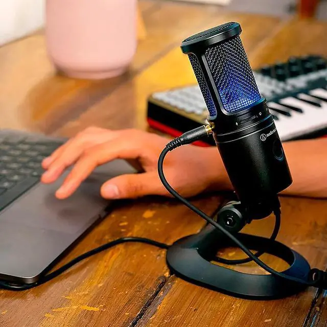 Alt view image 15 of 15 - Audio-Technica AT2020USB-X Cardioid Condenser USB Microphone