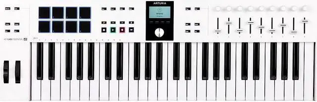 Alt view image 5 of 15 - Arturia KeyLab Essential mk3 49-Key Universal MIDI Controller and Software (White)