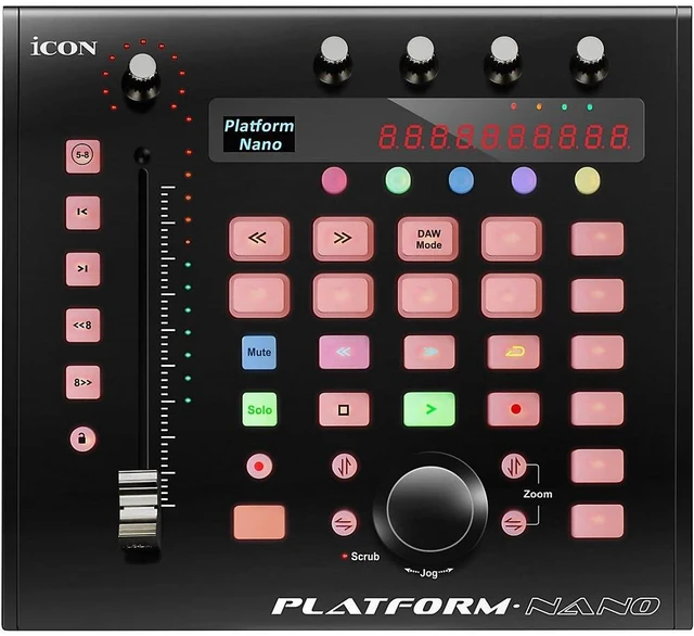 Alt view image 8 of 11 - Icon Pro Audio Platform Nano DAW Control Surface with Motorized Fader