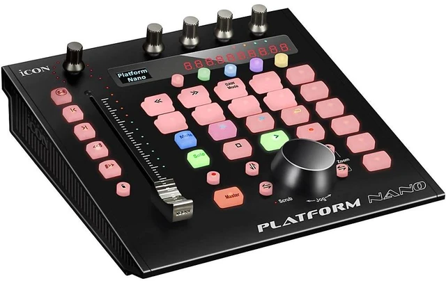 Alt view image 9 of 11 - Icon Pro Audio Platform Nano DAW Control Surface with Motorized Fader