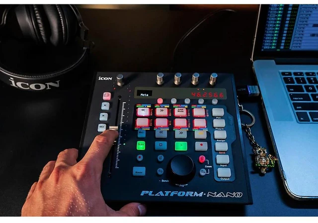 Alt view image 11 of 11 - Icon Pro Audio Platform Nano DAW Control Surface with Motorized Fader