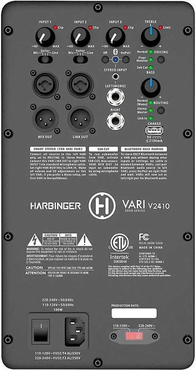 Alt view image 4 of 10 - Gemini AS-2112BT 12" 1,500W Powered Loudspeaker With Bluetooth