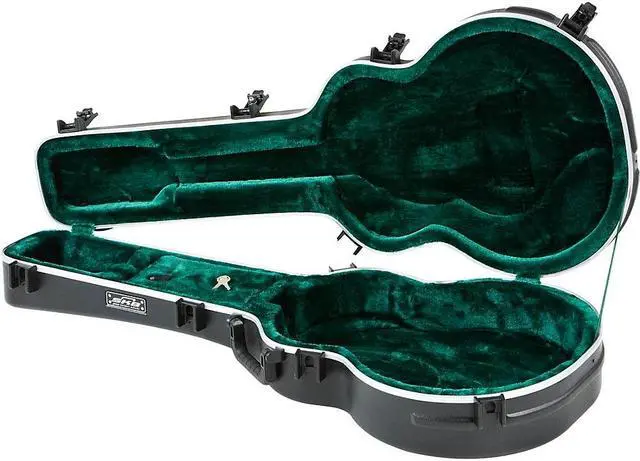 Alt view image 4 of 12 - SKB SKB-20 Deluxe Jumbo Acoustic/Archtop Electric Guitar Case Black
