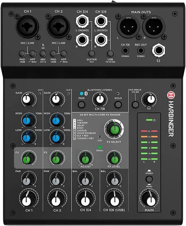 Alt view image 8 of 19 - Mackie ProFX16v3 16 Channel 4-bus Professional Effects Mixer with USB