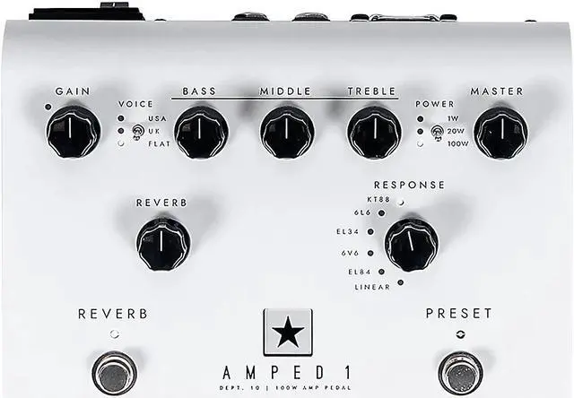 Main image of Blackstar DEPT. 10 AMPED 1 100W Amp Pedal White