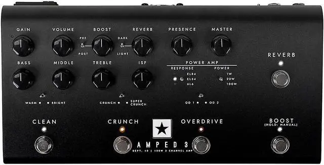 Main image of Blackstar AMPED 3 100W Guitar Power Amplifier With 3 Channels Black