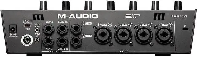 Alt view image 14 of 14 - M-Audio USB / USB-C compatible 8 in / 4 out Audio Interface / MIDI Interface: ProTools First / Ableton Live Lite / Eleven Lite/Avid Effects Collection/AIR Music Tech effects & software sound source in