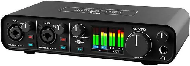 Alt view image 17 of 17 - MOTU M4 4x4 USB-C Audio Interface
